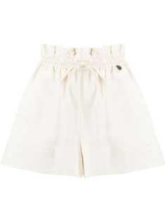 Twin-Set drawstring paperbag shorts