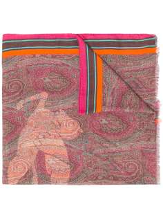 Etro Pegaso print scarf
