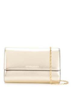 Emporio Armani metallic chain strap shoulder bag