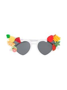 Monnalisa tropical heart frame sunglasses