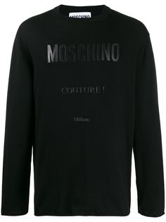 Moschino футболка с длинными рукавами и логотипом