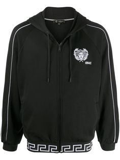 Versace embroidered logo hoodie