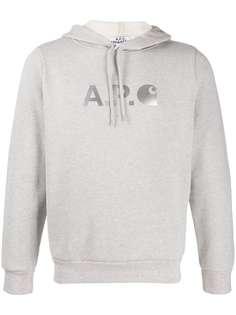 A.P.C. x Carhartt logo hoodie