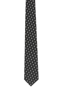 Черный галстук с монограммами Burberry