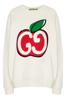 Хлопковый свитшот с логотипом Gucci