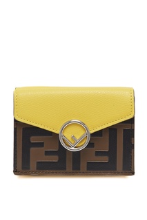 Двухцветный складной кошелек F is Fendi