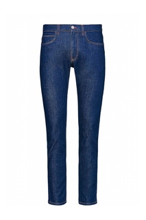 Зауженные джинсы с вышитым логотипом Versace