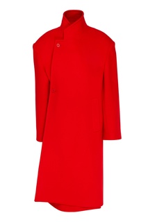 Красное пальто из шерсти Shifted Balenciaga