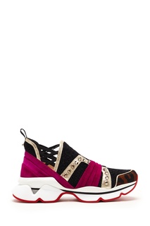 Кроссовки с глиттером 123 Run Christian Louboutin