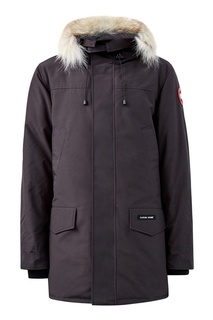 Черная парка с застежкой на молнию и велкро Canada Goose