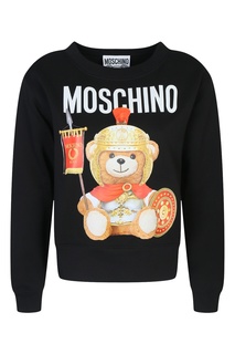 Черный свитшот с мотивом Roman Teddy Bear Moschino