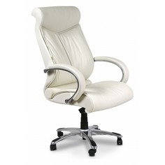 Кресло для руководителя Chairman 420 белый/хром, черный