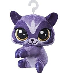 Мягкая игрушка Littlest Pet Shop Пет-прилипала Scoot Racoonerson 10 см