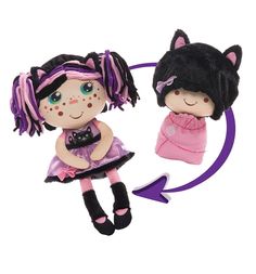 Кукла Вывернушки 1Toy Девчушка-вывернушка Танюшка 38 см