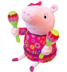 Игрушка Peppa Pig Пеппа с маракасами 30 см