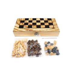 Настольная игра Наша Игрушка 3 в 1 Шахматы шашки нарды