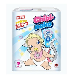 Подгузники Maneki Chibi-neko р. S (4-8 кг) шт.