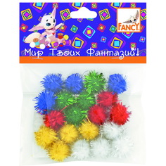 Помпоны блестящие Fancy Creative d=12 см