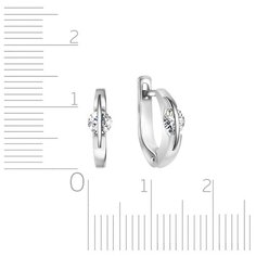 Бронницкий Ювелир Серьги из белого золота 66319146000