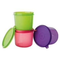 Tupperware Набор высоких контейнеров «Хит-парад» зеленый/красный/фиолетовый