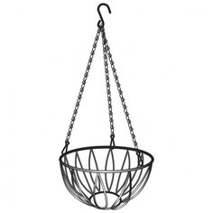 Кашпо PALISAD подвесное, D 25.4 см x 53.5 см, 69016 серебристый