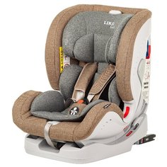 Автокресло группа 0/1/2/3 (до 36 кг) Liko Baby Sprinter Isofix, коричневый/лен