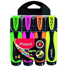 Maped Набор текстовыделителей Fluo Peps Ultra Soft, 4 шт. (746047)