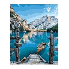 ВанГогВоМне Картина по номерам "Италия. Озеро Брайес", 40х50 см (ZX 21703)