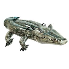 Надувная игрушка-наездник Intex Настоящий аллигатор 57551 зеленый
