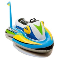Надувная игрушка-наездник Intex Гидроцикл 57520 белый/голубой/желтый