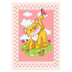Одеяло Baby Nice D321511 100х140 см "Котенок", розовый