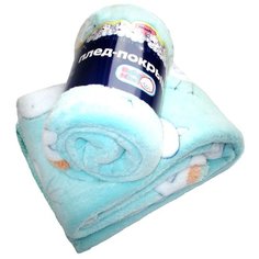 Плед Baby Nice Velsoft 75х100 см "Птички", голубой