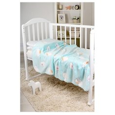 Покрывало Baby Nice Velsoft 3D Птичка 100х150 птичка/бирюзовый