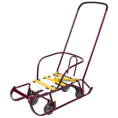 Санки Nika Тимка 6 Универсал (Т6У) амарантовый лак