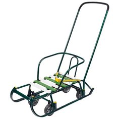 Санки Nika Тимка 6 Универсал (Т6У) зеленый лак