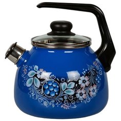 СтальЭмаль Чайник со свистком 4с209я 3 л Вологодский сувенир
