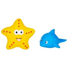 Набор для ванной Жирафики Дельфин и морская звезда (681272) желтый/голубой