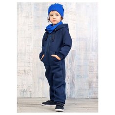 Комбинезон Веселый Малыш размер 86, темно-синий