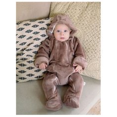 Комбинезон Веселый Малыш размер 68, коричневый