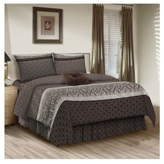 Постельное белье 1.5-спальное Seta Verona Korin бязь коричневый