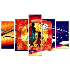 Модульная картина Картиномания Африканские странники 90х140 см