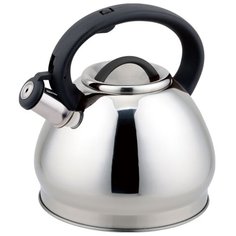 Rainstahl Чайник со свистком 7627-30RS\WK 3 л стальной/черный