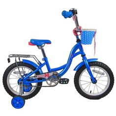 Детский велосипед Bravo 14 Girl (2018) голубой/розовый/белый (требует финальной сборки)