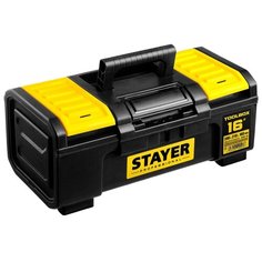 Ящик с органайзером STAYER Professional 38167-16 39x21x16 см 16 черный/желтый