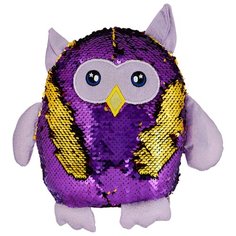 Мягкая игрушка ABtoys Сова с пайетками 20 см
