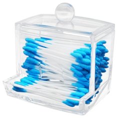 Контейнер для ватных палочек UVOO для ватных палочек "Ванная штучка" прозрачный