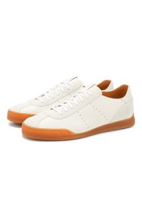 Кожаные кеды Santoni