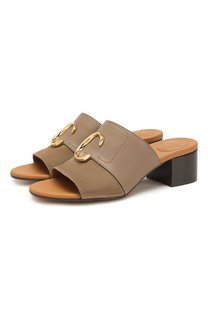 Кожаные мюли Chloé C Chloé