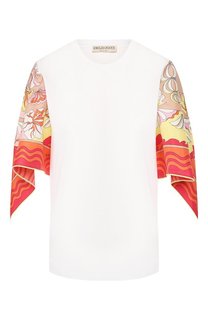 Футболка из смеси хлопка и шелка Emilio Pucci