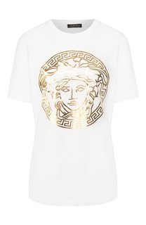 Хлопковая футболка Versace